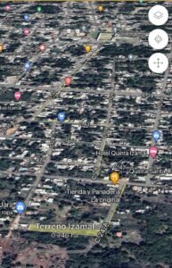 VISTA AEREA UBICACION TERRENO EN VENTA IZAMAL