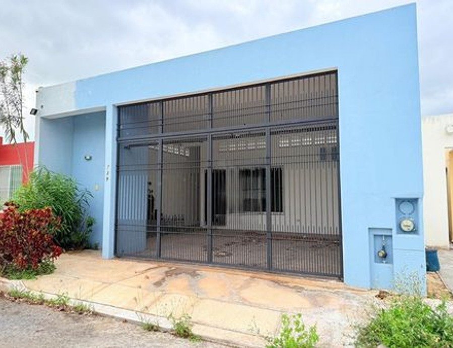 Vista fachada casa en venta Mérida cd. Caucel Sian Kaan