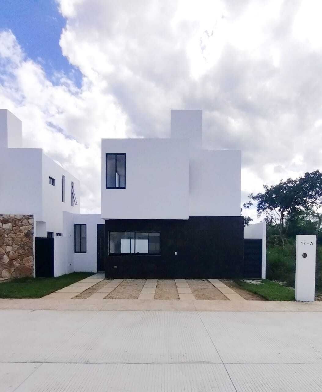 Vista fachada casa en venta conkal taora